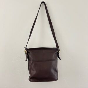 Vintage Coach Bleecker No. B7M-4153 Smooth Leather Bucket Shoulder Bag Mahogany
